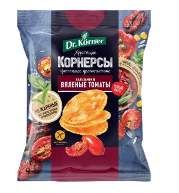 фото упаковки Доктор Кернер Чипсы цельнозерновые кукурузно-рисовые