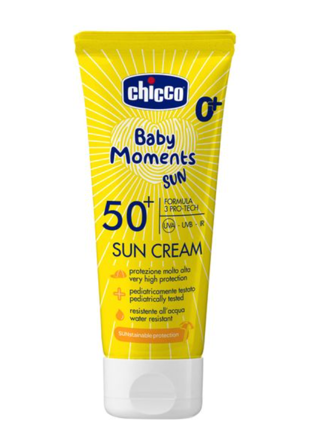 фото упаковки Chicco baby moments Крем солнцезащитный для детей