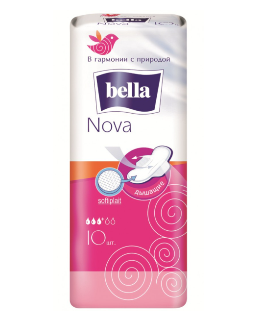 Bella Nova Softiplait Прокладки, прокладки гигиенические, 10 шт.