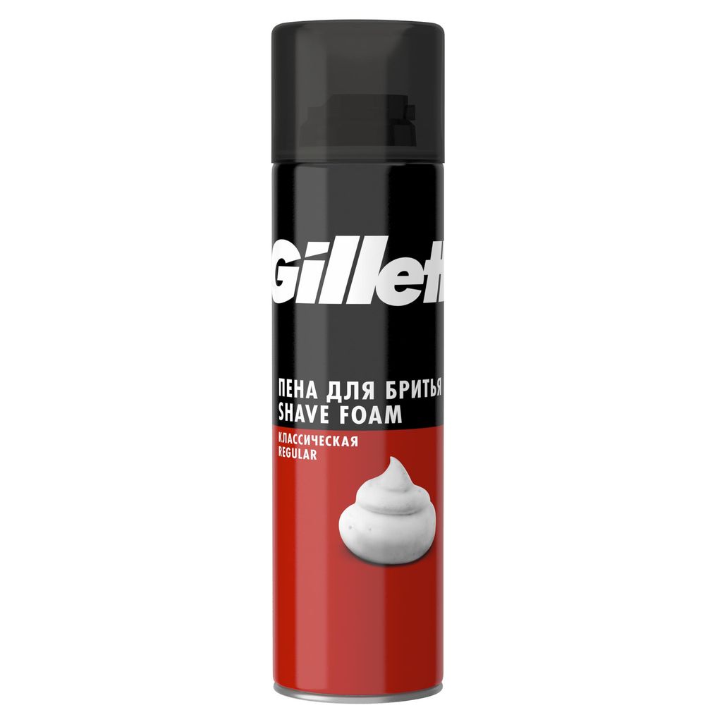 фото упаковки Gillette Regular Пена для бритья классическая