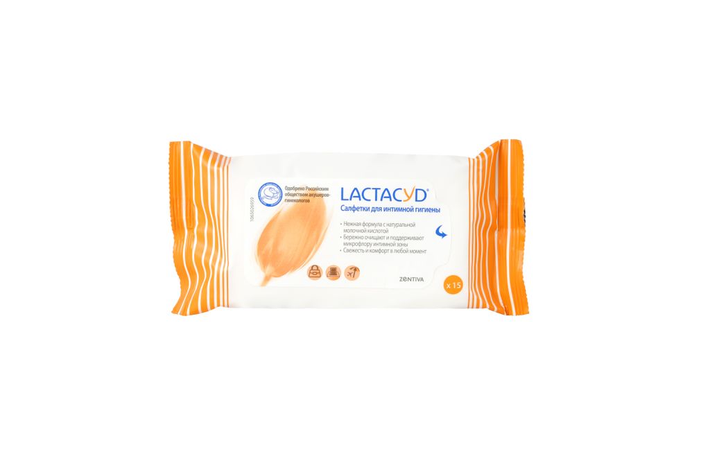 фото упаковки Lactacyd Салфетки для интимной гигиены