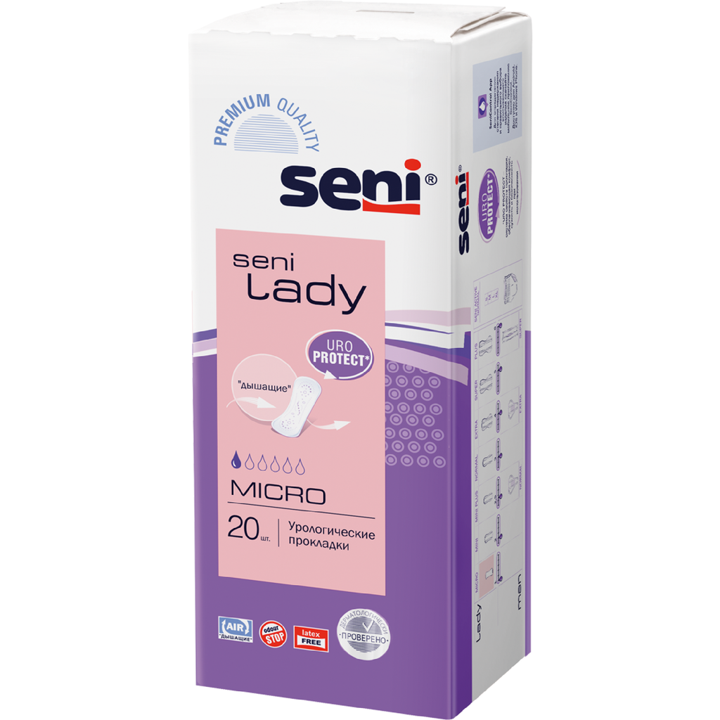 фото упаковки Seni Lady Micro прокладки урологические