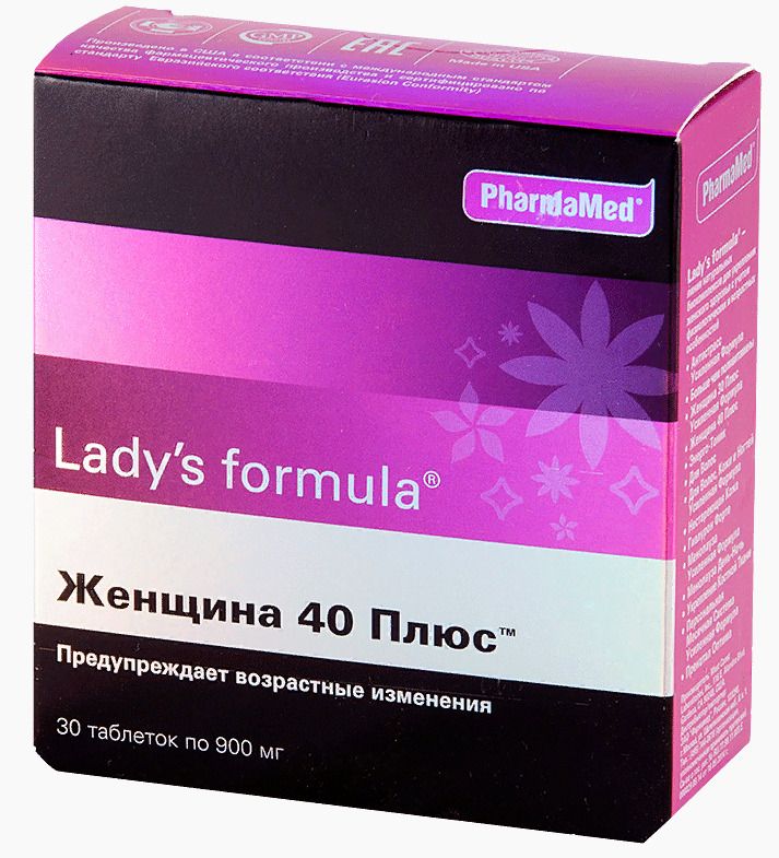Lady’s formula Женщина 40 плюс, 900 мг, таблетки, 30 шт.