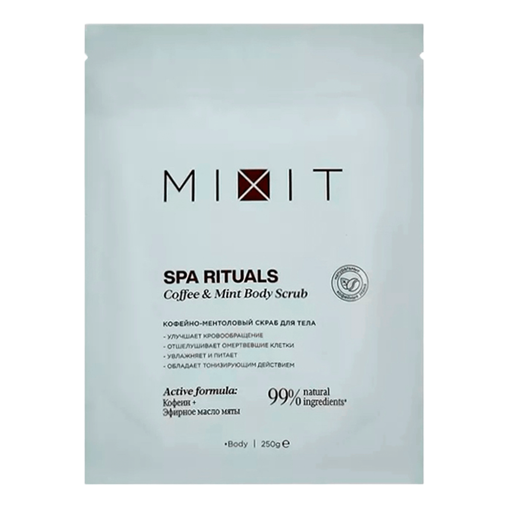 фото упаковки Mixit Spa Rituals Скраб для тела Кофейно-ментоловый