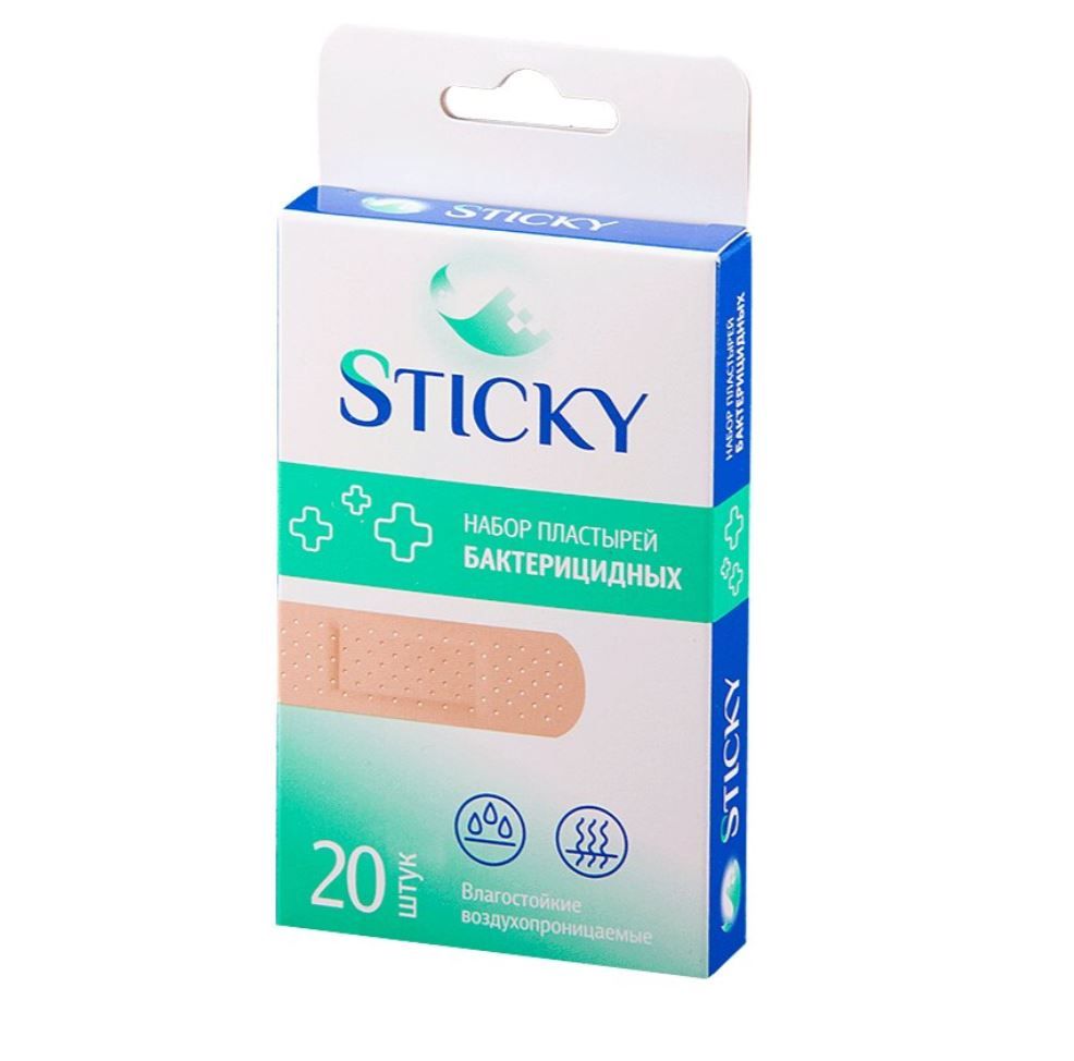 фото упаковки Sticky Пластырь бактерицидный влагостойкий