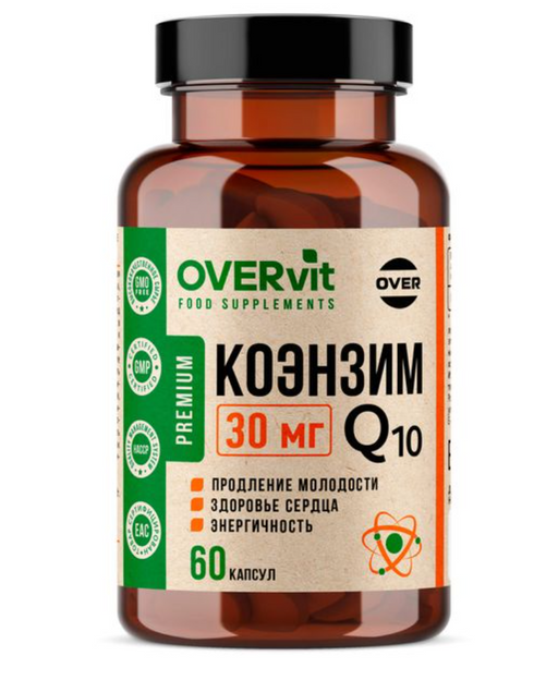 Overvit Коэнзим Q10, капсулы, 60 шт.