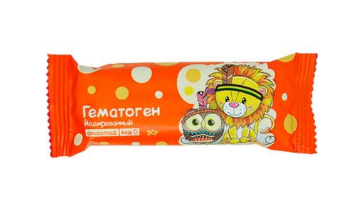 Consumed kids Гематоген Йодированный, 50 г, 1 шт.