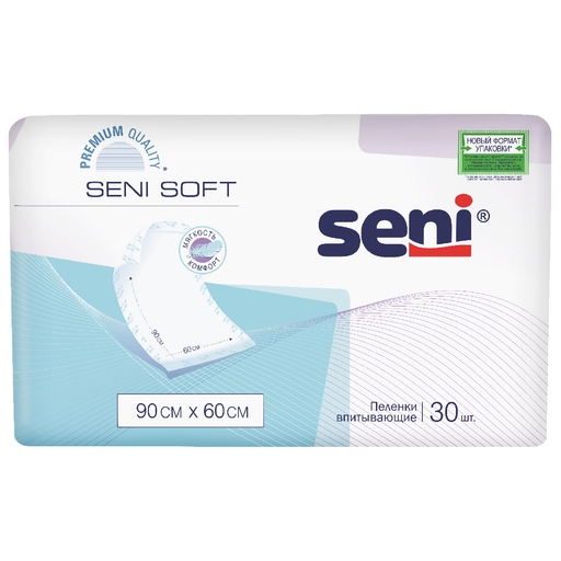 Пеленки впитывающие Seni soft, 60х90, 30 шт.