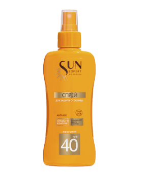 Krassa Sun Expert Спрей для защиты от солнца, SPF 40, спрей, 180 мл, 1 шт.