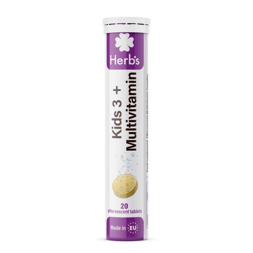 Herb's Мультивитамины для детей, таблетки шипучие, для детей с 3 лет, 20 шт.