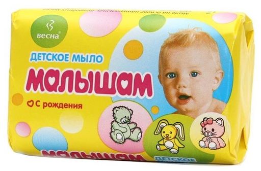 Весна Мыло детское Малышам, мыло детское, 90 г, 1 шт.