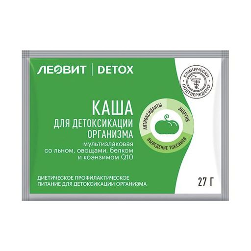 Леовит Detox Каша мультизлаковая со льном и овощами, каша, 27 г, 1 шт.