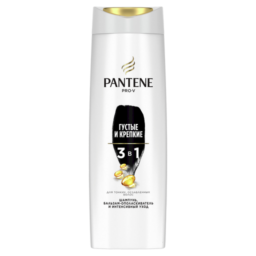 Pantene Pro-V Шампунь Густые и Крепкие, шампунь, для тонких и ослабленных волос, 360 мл, 1 шт.