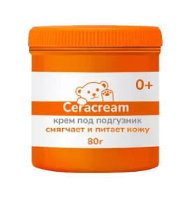 Ceracream Крем под подгузник, крем, смягчает и питает кожу, 80 г, 1 шт.