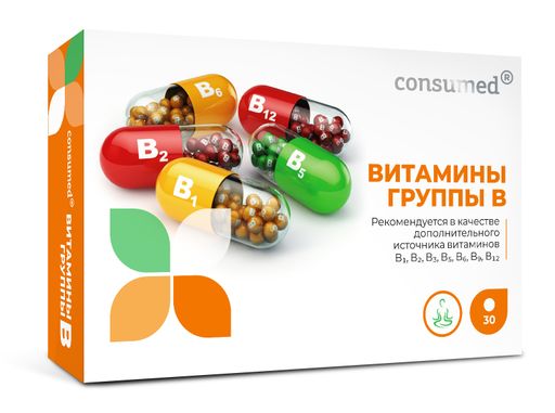Consumed Витамины группы B, таблетки, 30 шт.